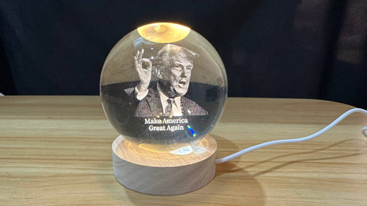 Trump Crystal Night Light Ball: A Unique Gift and Collectible for Trump Enthusiasts