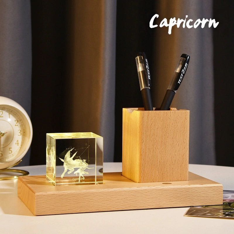 Goat lamp gift pen holder