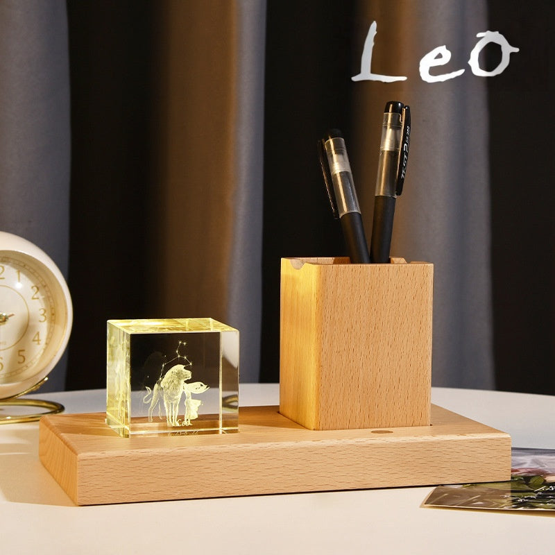 Lion lamp gift pen holder