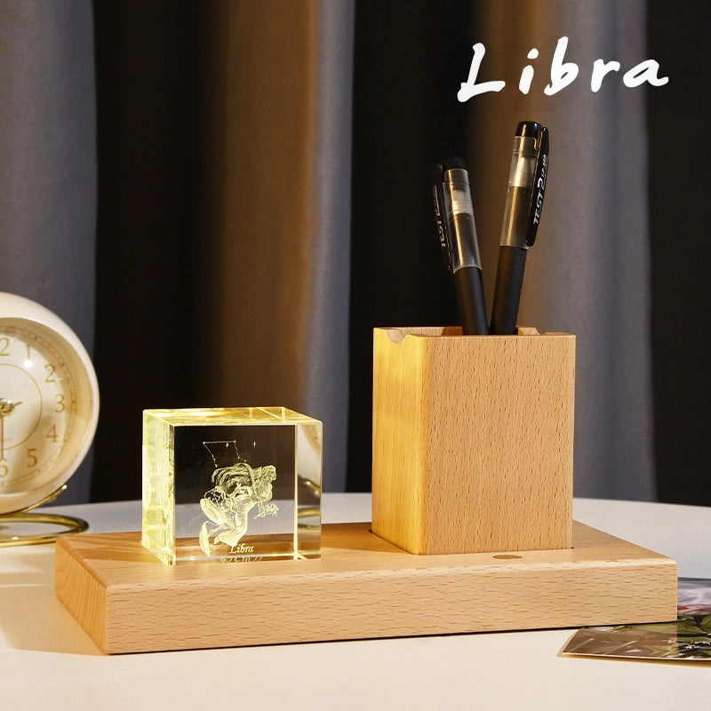 Scales lamp gift pen holder