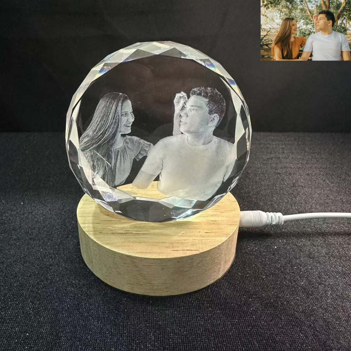 3D innovation Crystal Photo,  Personalized Gifts for her, Wife, Mom, Anniversary, Birthday, Pets, Couples Gifts