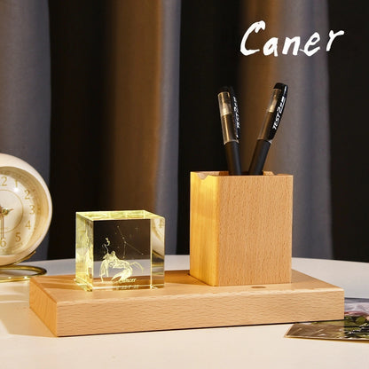 Crab gift lamp pen holder